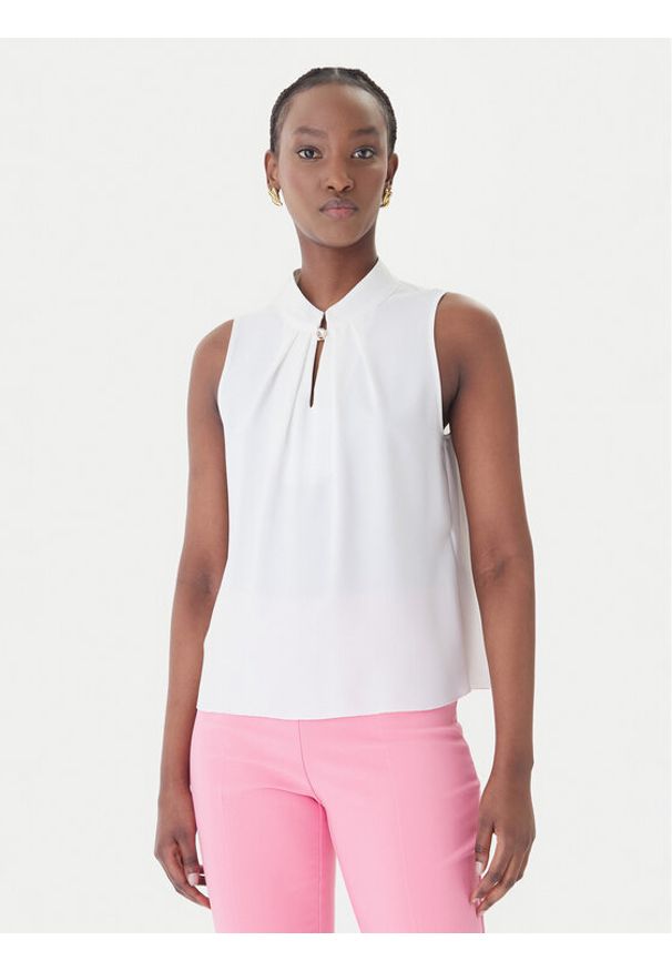 Rinascimento Bluzka CFC0127706003 Biały Regular Fit. Kolor: biały. Materiał: syntetyk