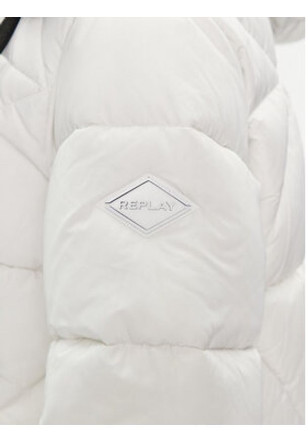 Replay - REPLAY Kurtka zimowa W7664R.000.84466 Biały Relaxed Fit. Kolor: biały. Materiał: syntetyk. Sezon: zima