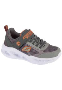 skechers - Buty sportowe Sneakersy chłopięce, Meteor-Lights - Krendox. Kolor: szary. Sport: turystyka piesza #1