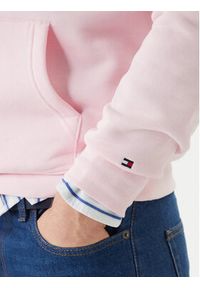 TOMMY HILFIGER - Tommy Hilfiger Bluza Logo MW0MW11599 Różowy Regular Fit. Kolor: różowy. Materiał: syntetyk #2
