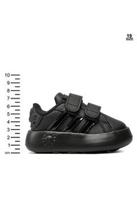 Adidas - adidas Sneakersy STAR WARS Grand Court Cf I IH7579 Czarny. Kolor: czarny. Materiał: skóra. Wzór: motyw z bajki