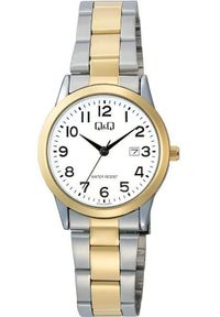 Zegarek Q&Q A45A-003P damski klasyczny biała tarcza cyfry datownik .. Kolor: biały. Styl: klasyczny #1