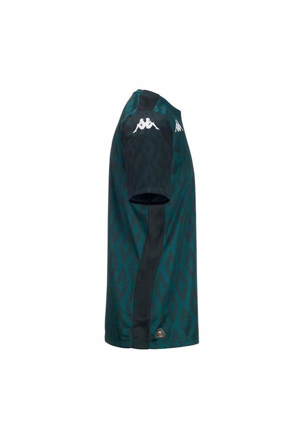 Kappa - Koszulka dla dzieci AS Monaco Aboupret Pro 8 2024/25. Kolor: zielony. Sport: piłka nożna