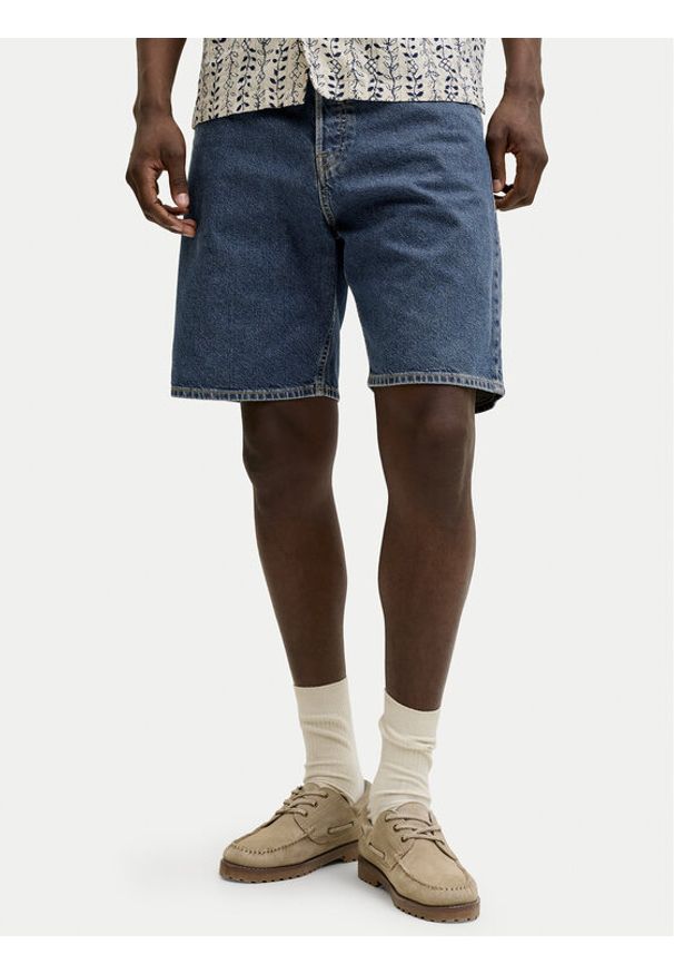 Jack & Jones Szorty jeansowe Ony Original 12289725 Niebieski Regular Fit. Kolor: niebieski. Materiał: jeans