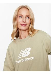 New Balance Bluza Essentials Stacked Logo French Terry Crewneck WT31532 Zielony Regular Fit. Kolor: zielony. Materiał: bawełna #5