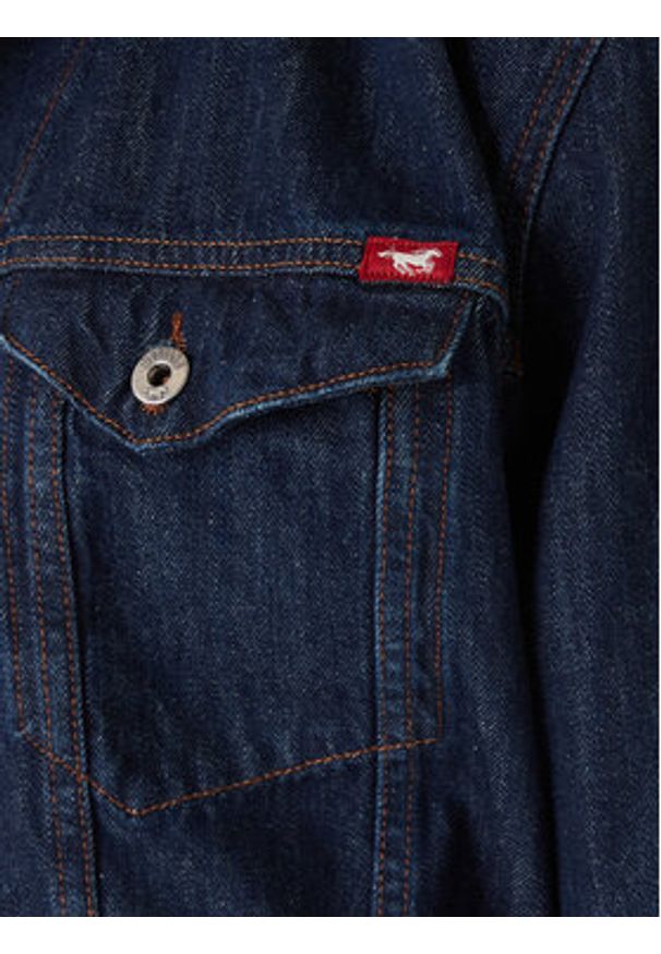 Mustang Kurtka jeansowa Dallas 1016830 Niebieski Regular Fit. Kolor: niebieski. Materiał: bawełna
