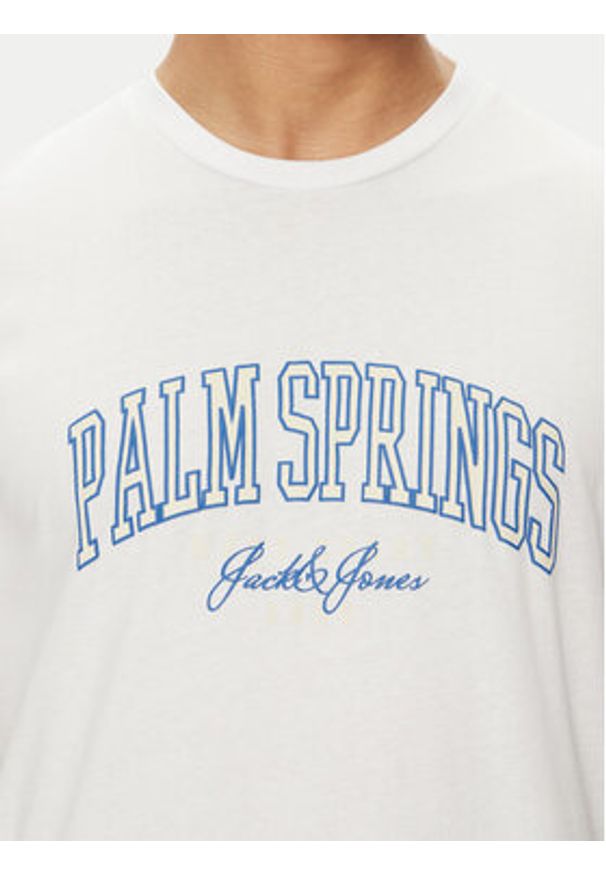 Jack & Jones T-Shirt Detroit 12268441 Biały Relaxed Fit. Kolor: biały. Materiał: bawełna