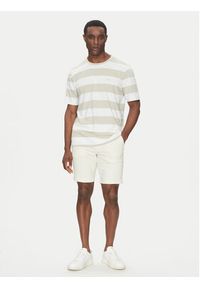BOSS T-Shirt TalesStripe 50499334 Beżowy Relaxed Fit. Kolor: beżowy. Materiał: bawełna #2