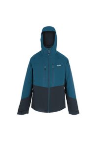 Regatta - Męska Kurtka Ocieplana Highton Stretch Padded Jacket. Kolor: wielokolorowy, niebieski, żółty. Materiał: puch. Sport: turystyka piesza #1