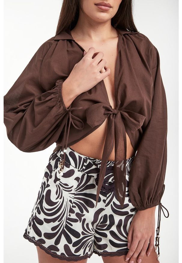 Twinset U&B - Koszula damska wiązana TWINSET U&B