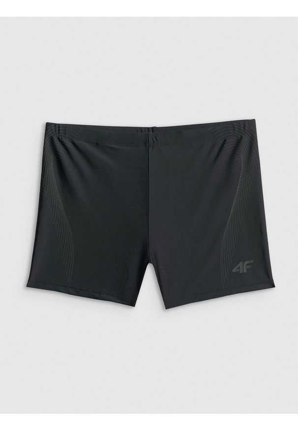 4f - 4F Kąpielówki męskie - czarne XL. Kolor: czarny. Materiał: skóra, materiał