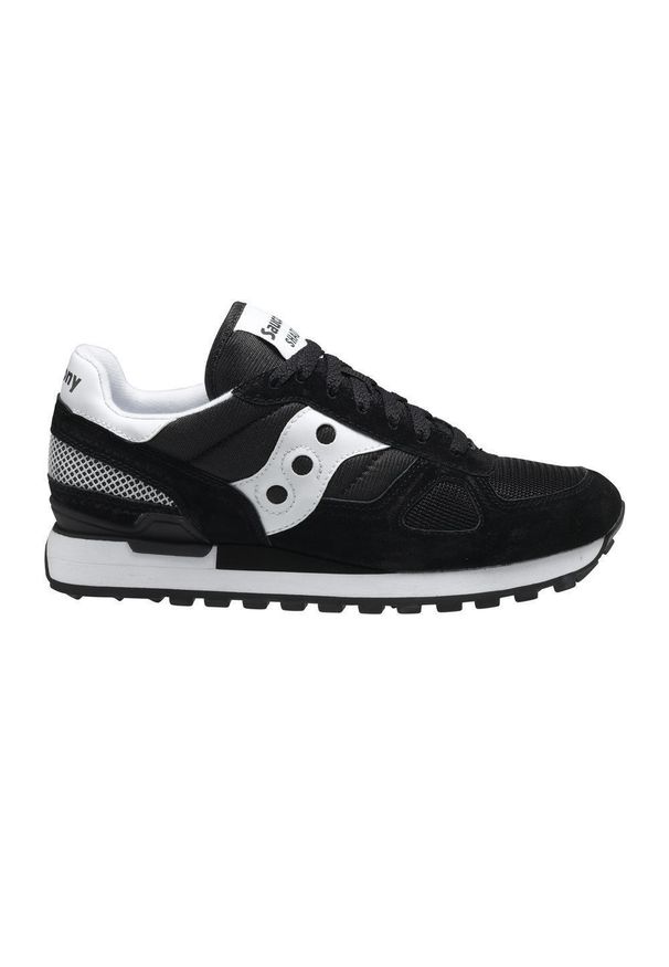 Trenerzy Saucony shadow original. Zapięcie: sznurówki. Kolor: czarny. Materiał: syntetyk, tkanina, materiał. Szerokość cholewki: normalna