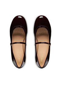 Geox Baleriny D Palmaria D56MUA 00067 C7011 Bordowy. Kolor: czerwony. Materiał: lakier, skóra #6