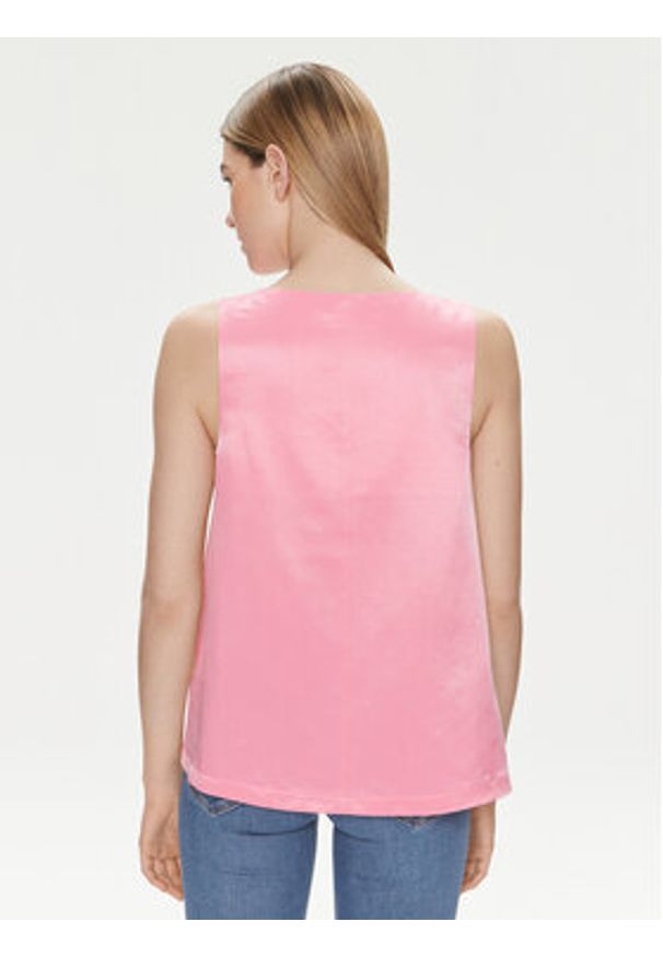 United Colors of Benetton - United Colors Of Benetton Top 5XONDQ06Z Różowy Relaxed Fit. Kolor: różowy. Materiał: wiskoza