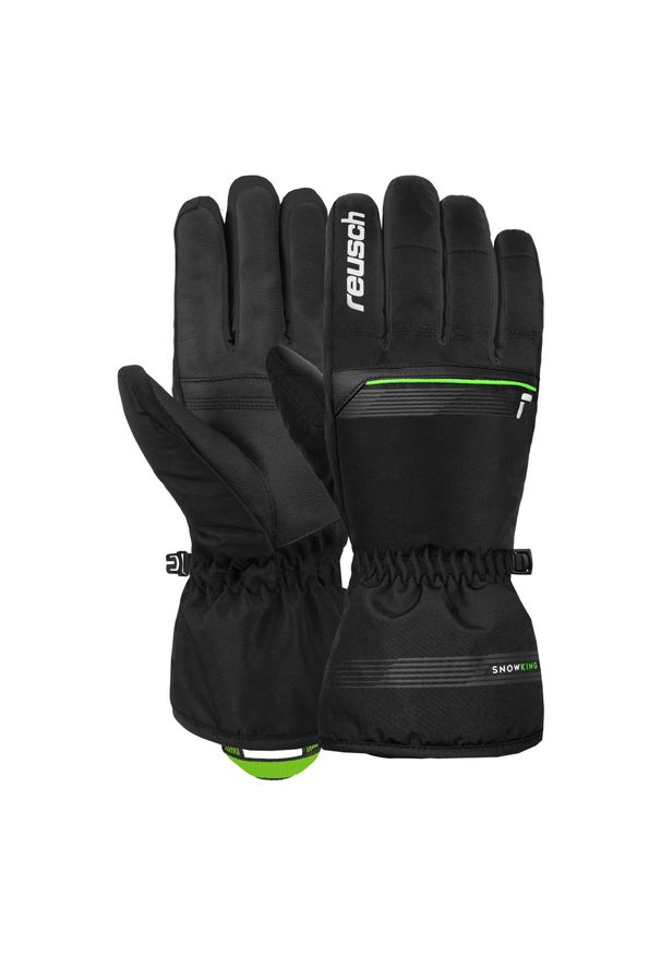 Reusch - Rękawice REUSCH Snow King. Kolor: czarny, zielony, wielokolorowy. Sport: turystyka piesza