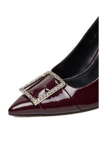 Nine West Szpilki CEO-LUBNA-01 Bordowy. Kolor: czerwony. Materiał: materiał. Obcas: na szpilce #2