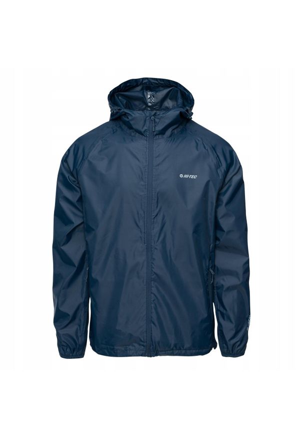 Hi-tec - Męska Kurtka Wodoodporna Petro. Kolor: niebieski. Sport: turystyka piesza