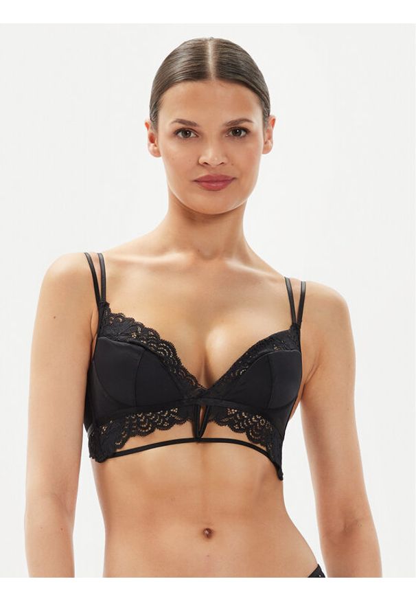 Hunkemöller Biustonosz braletka Lainey 205441 Czarny. Kolor: czarny. Materiał: syntetyk