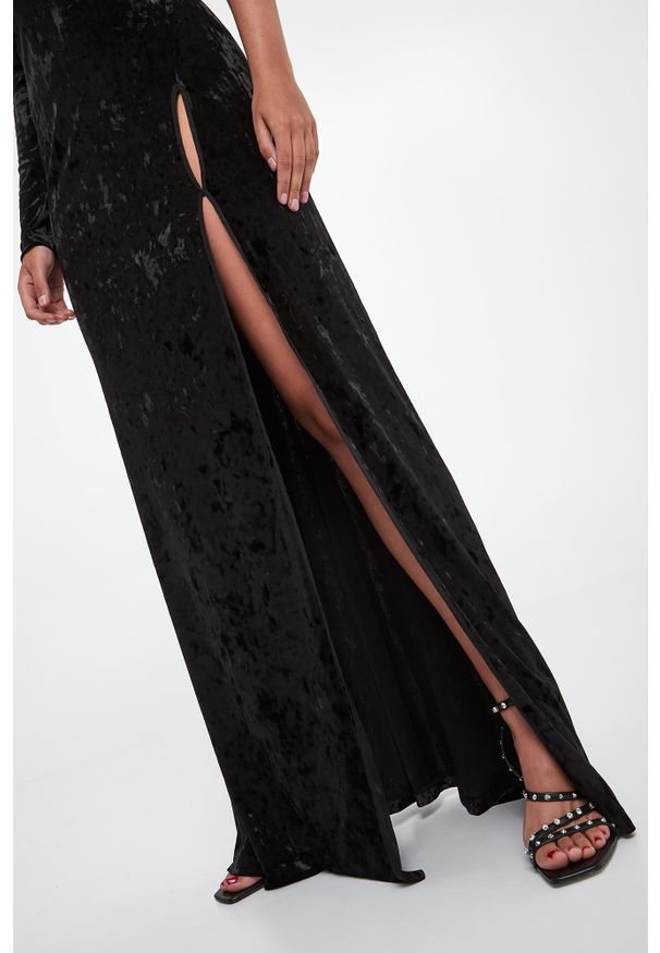 Versace Jeans Couture - Sukienka welurowa VERSACE JEANS COUTURE. Materiał: welur