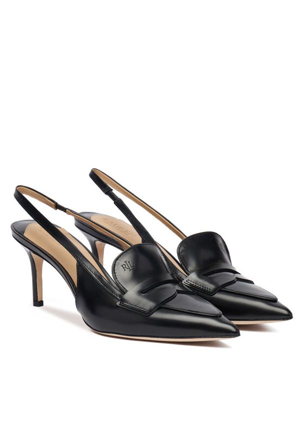 Lauren Ralph Lauren - LAUREN RALPH LAUREN Szpilki 802982850001 Czarny. Kolor: czarny. Materiał: skóra. Obcas: na szpilce