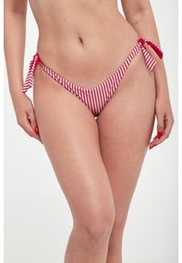 Różowo-srebrny dół od bikini Twinset U&B w paski. Kolor: wielokolorowy, różowy, srebrny. Wzór: paski #4
