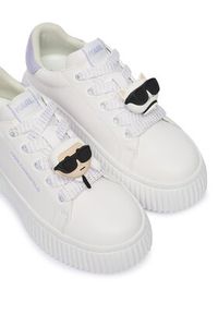Karl Lagerfeld - KARL LAGERFELD Sneakersy Kreeper Lo KL42336T Écru. Materiał: skóra #6