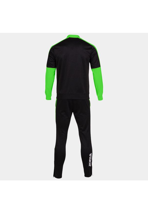 Dres do piłki nożnej męski Joma Eco championship. Kolor: czarny, zielony, niebieski, wielokolorowy. Materiał: dresówka. Sport: piłka nożna