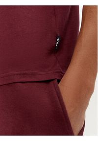Fila T-Shirt Unisex Bedburg FAU0147 Bordowy Regular Fit. Kolor: czerwony. Materiał: bawełna