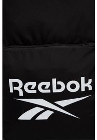Reebok Classic Plecak kolor czarny duży z nadrukiem. Kolor: czarny. Materiał: poliester. Wzór: nadruk