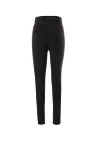 Born2be - Czarne Spodnie Megora. Stan: podwyższony. Kolekcja: plus size. Kolor: czarny. Materiał: tkanina. Wzór: gładki. Styl: klasyczny #4