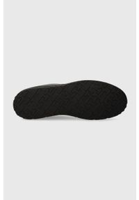 TOMMY HILFIGER - Tommy Hilfiger sneakersy skórzane COURT THICK CUPSOLE LEATHER kolor czarny FM0FM04830. Nosek buta: okrągły. Kolor: czarny. Materiał: skóra #5