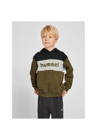 Bluza z kapturem dla dzieci Hummel Morten. Typ kołnierza: kaptur. Kolor: wielokolorowy, czarny, zielony. Wzór: kolorowy #1