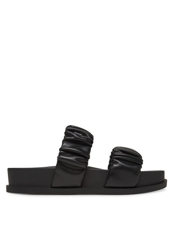 Armani Exchange Klapki XDP062 XV926 00002 Czarny. Kolor: czarny. Materiał: skóra