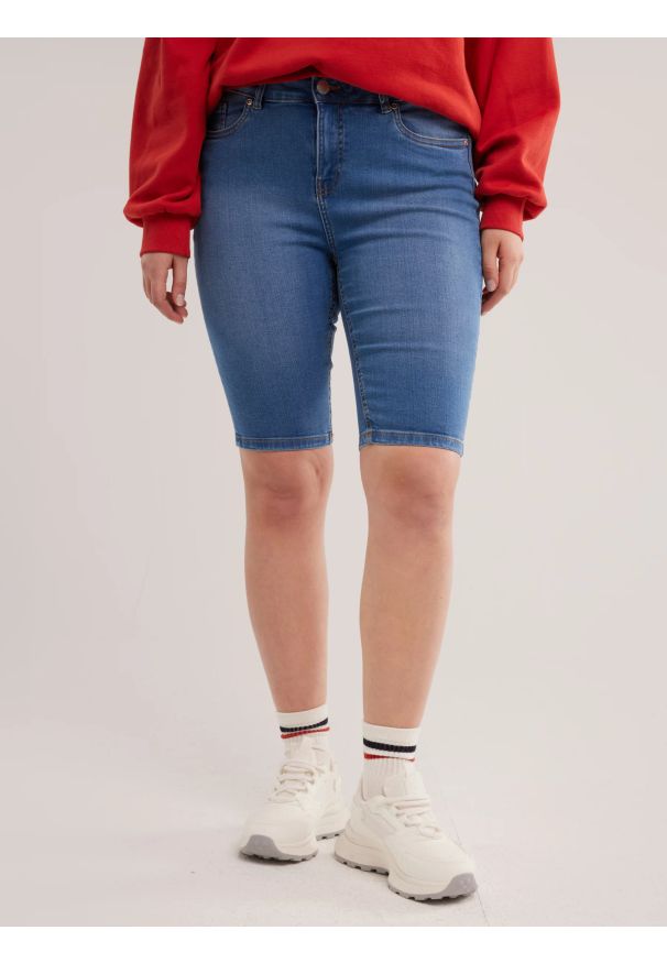 Big-Star - Szorty damskie jeansowe niebieskie Shira 281. Kolor: niebieski. Materiał: jeans. Styl: elegancki, klasyczny