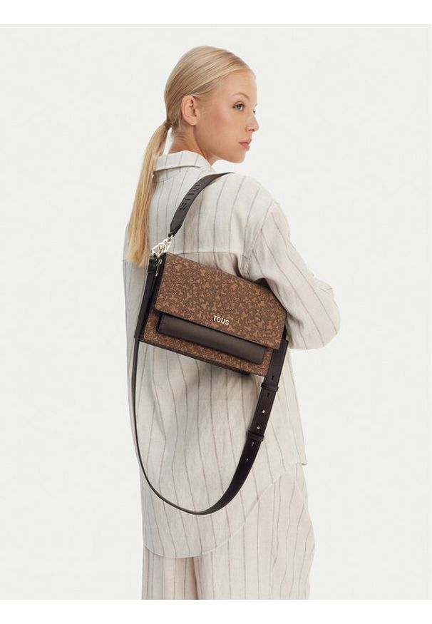 Tous - TOUS Torebka 2002378943 Brązowy. Kolor: brązowy. Materiał: skórzane
