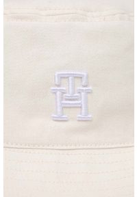 TOMMY HILFIGER - Tommy Hilfiger kapelusz bawełniany kolor biały bawełniany. Kolor: biały. Materiał: bawełna #2
