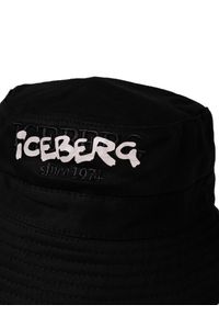 Iceberg Kapelusz | 71056920 | Mężczyzna | Czarny. Kolor: czarny. Materiał: bawełna. Długość: długie. Wzór: nadruk #3