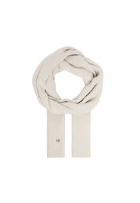 Calvin Klein Szalik Re-Lock K60K610415 Beżowy. Kolor: beżowy. Materiał: poliamid, nylon #3