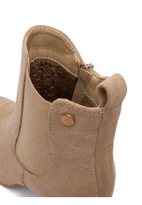 DeeZee Botki HX22069A-3 Beżowy. Kolor: beżowy. Materiał: materiał