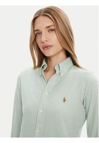 Polo Ralph Lauren Koszula 211910131011 Zielony Classic Fit. Typ kołnierza: polo. Kolor: zielony. Materiał: bawełna