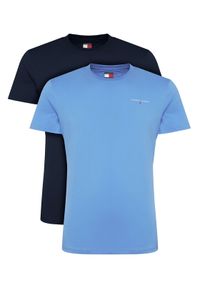 Tommy Jeans Komplet t-shirtów DM0DM22316 Niebieski Slim Fit. Kolor: niebieski. Materiał: bawełna #1