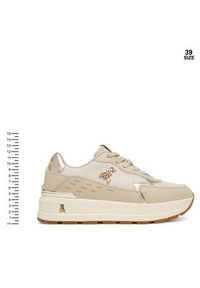 Patrizia Pepe Sneakersy PPJ917.02 Beżowy. Kolor: beżowy. Materiał: skóra #2