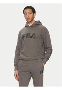 Fila Bluza Landogne FAM0872 Szary Regular Fit. Kolor: szary. Materiał: bawełna