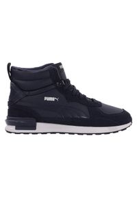 Buty męskie wysokie Puma Graviton Mid zimowe. Kolor: niebieski. Sezon: zima