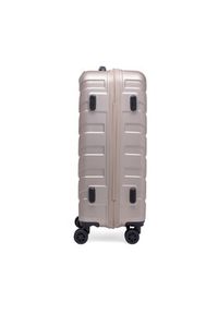 Gino Rossi - GINO ROSSI Walizka średnia CEO-GIN-M-002-05-GOLD Złoty. Kolor: złoty. Materiał: materiał #2