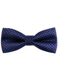 Modini - Granatowa mucha w drobny wzór C14. Kolor: niebieski. Materiał: poliester, tkanina. Styl: elegancki #1