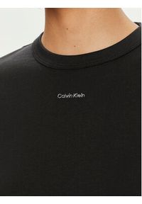 Calvin Klein Bluzka Nano Logo K20K207572 Czarny Regular Fit. Kolor: czarny. Materiał: bawełna #3