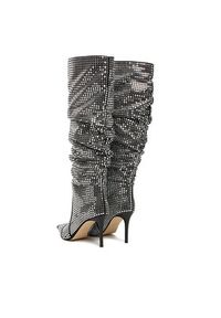 MICHAEL Michael Kors Kozaki Dawn Heeled Boot 40F5DWHB7S Srebrny. Kolor: srebrny. Materiał: materiał #4