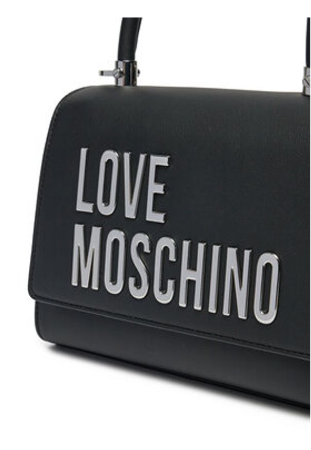 Love Moschino - LOVE MOSCHINO Torebka JC4024PP1MKD000B Czarny. Kolor: czarny. Materiał: skórzane