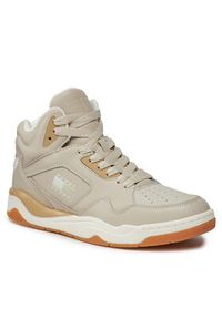 Tommy Jeans Sneakersy Tjm Basket Mid Top EM0EM01318 Beżowy. Kolor: beżowy. Materiał: skóra #4